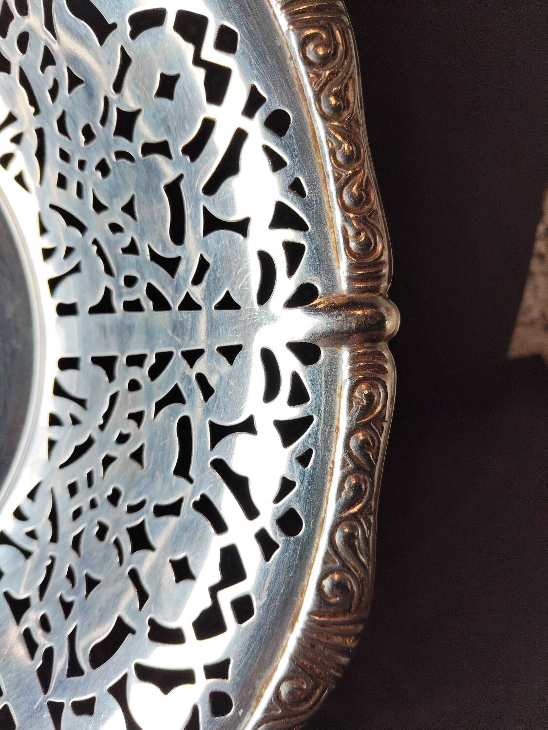 Italian design basket Alessi perforated stainless steel