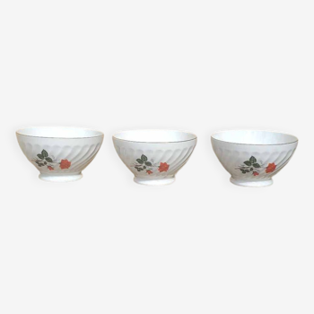 Set of 3 Sarreguemines bowls model 8