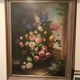 Grand tableau - huile sur toile - vase de fleurs - signé Arcangelo Monzio Compagnoni