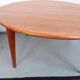 Table basse vintage Wikkelso en teck, années 60-70.