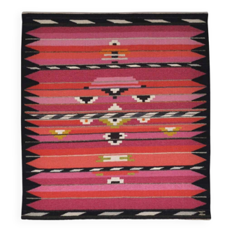 Handwoven Contemporary Scandinavian Wool Tapestry