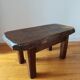 Brutalist coffee table made of solid wood – Handcrafted – 1960s-70s