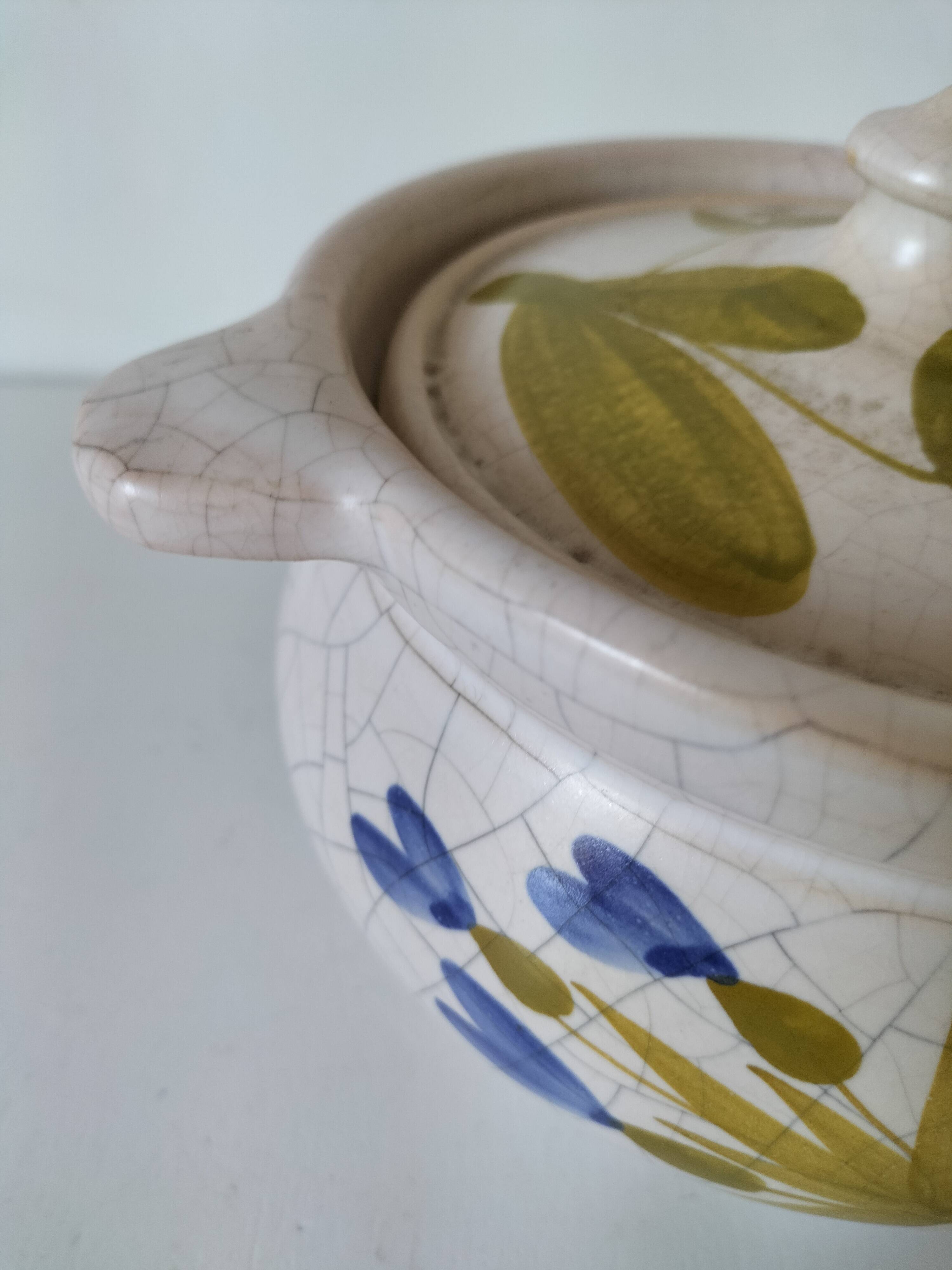 Covered pot Poteries du Marais - Rare country decor