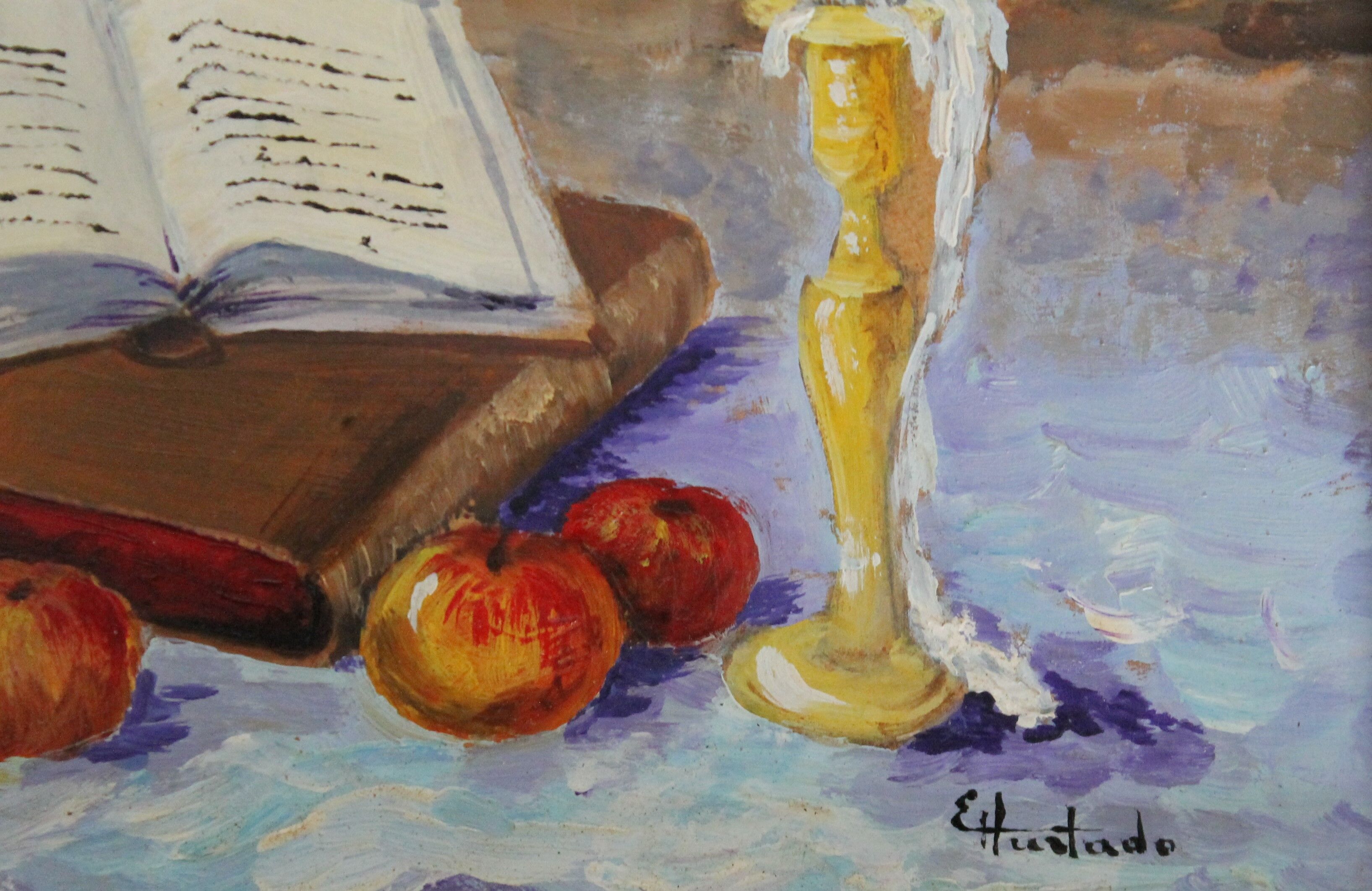 Nature morte à la bougie, Eliane Hurtado