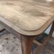 Square farmhouse table in solid oak.