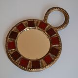 Glass and lead mirror by Irena Jaworska