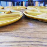 Set of 9 Gien compartment plates