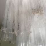 Suspension blanc en verre de murano « tronchi » disparu d50