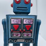 Robot ancien - métal/tôle peint - style tin toys - vintage