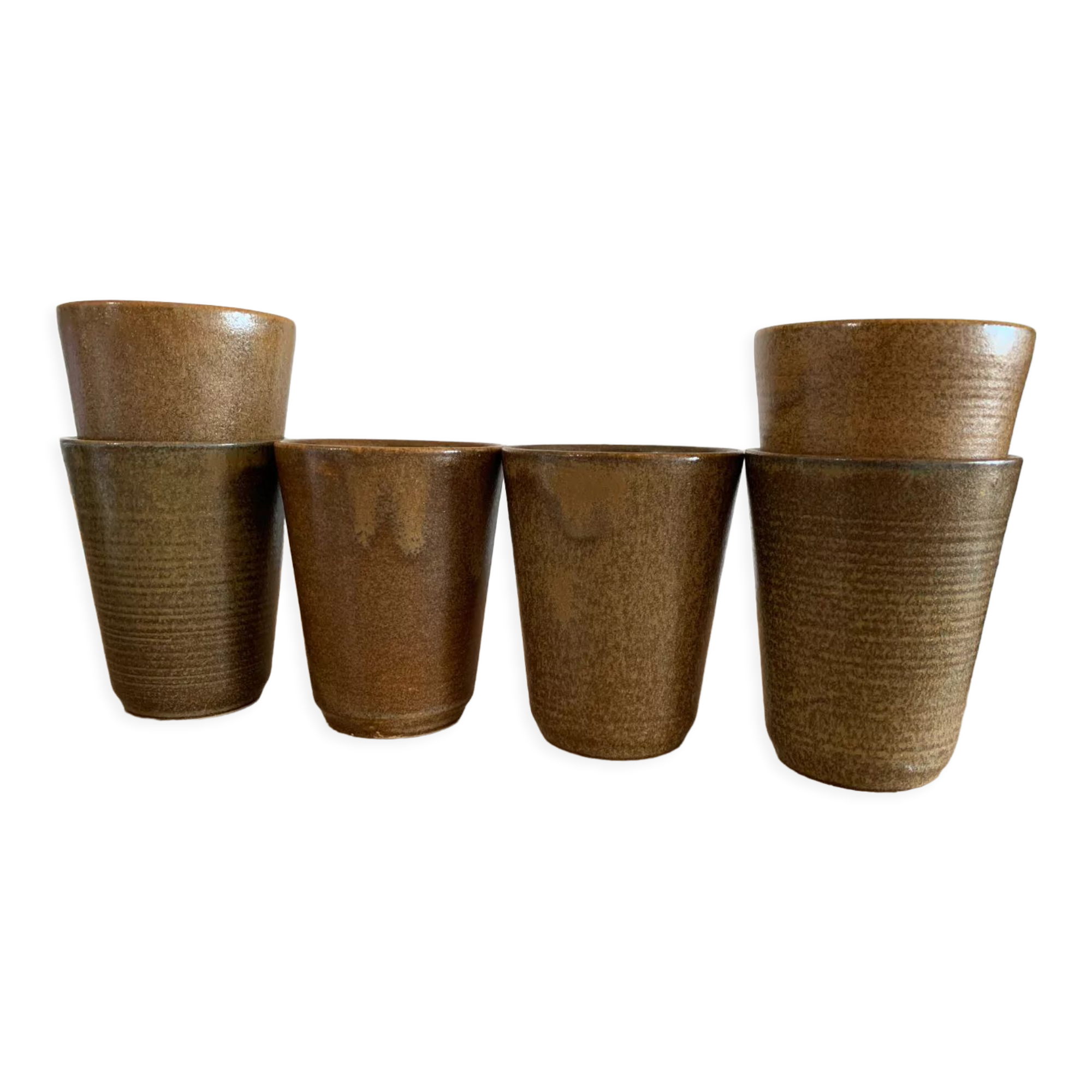 Lot 6 cups in gres digoin