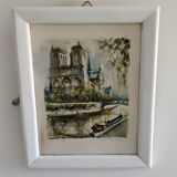 Lithographie Paris Notre Dame