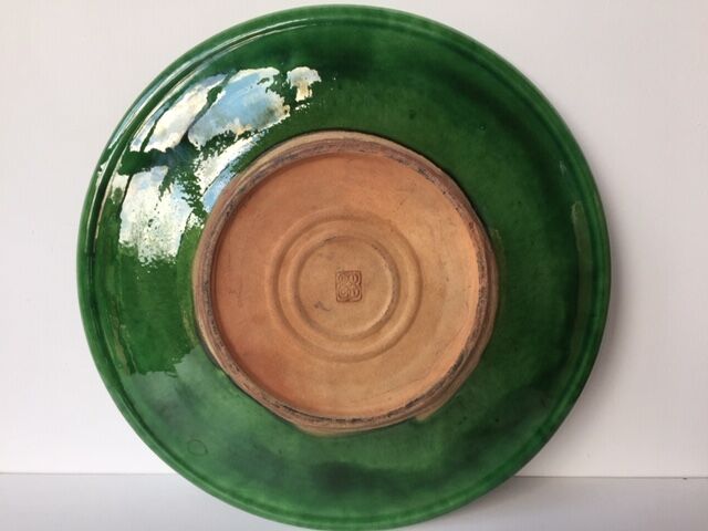 Painted and varnished terracotta stamped Biot