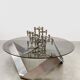 Table basse vintage en verre Knut Hesterberg Ronald Schmitt 1970