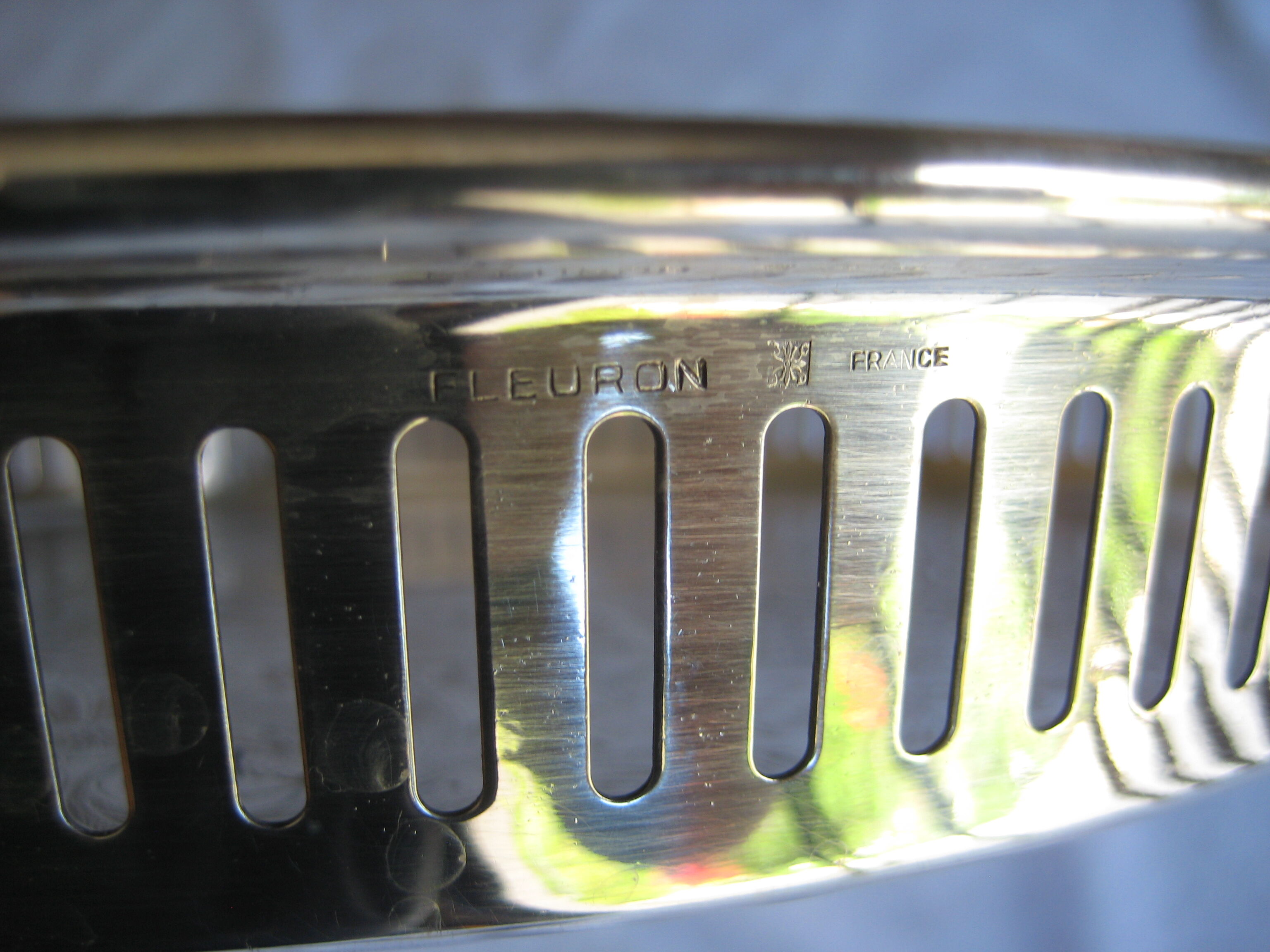 Fleuron silver metal tray - Christofle