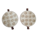 Set of 2 ceramic snail dishes