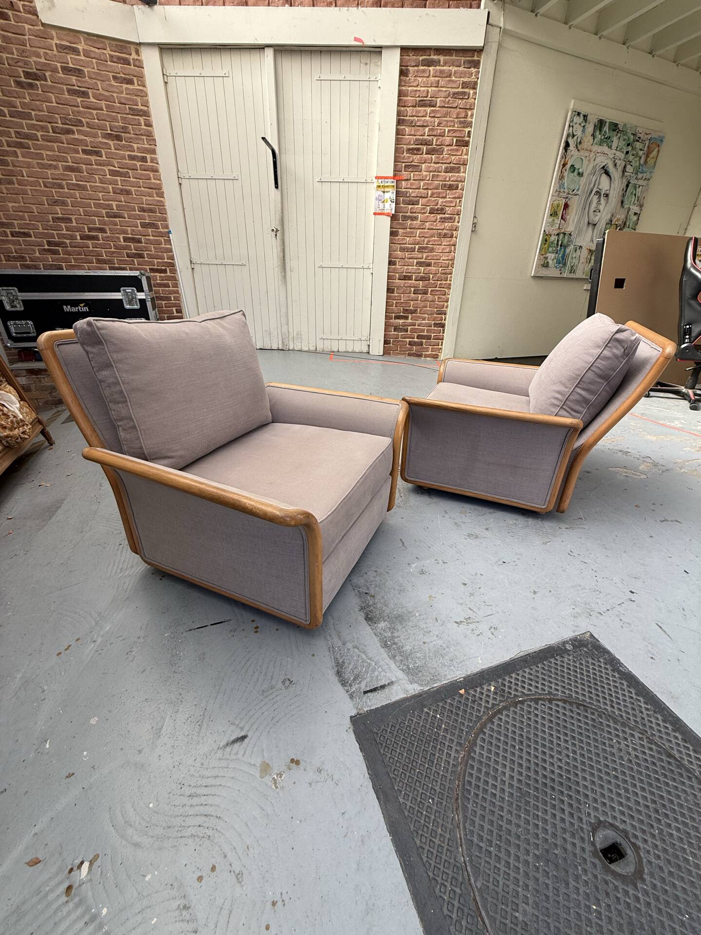 Pair of Scandinavian armchairs