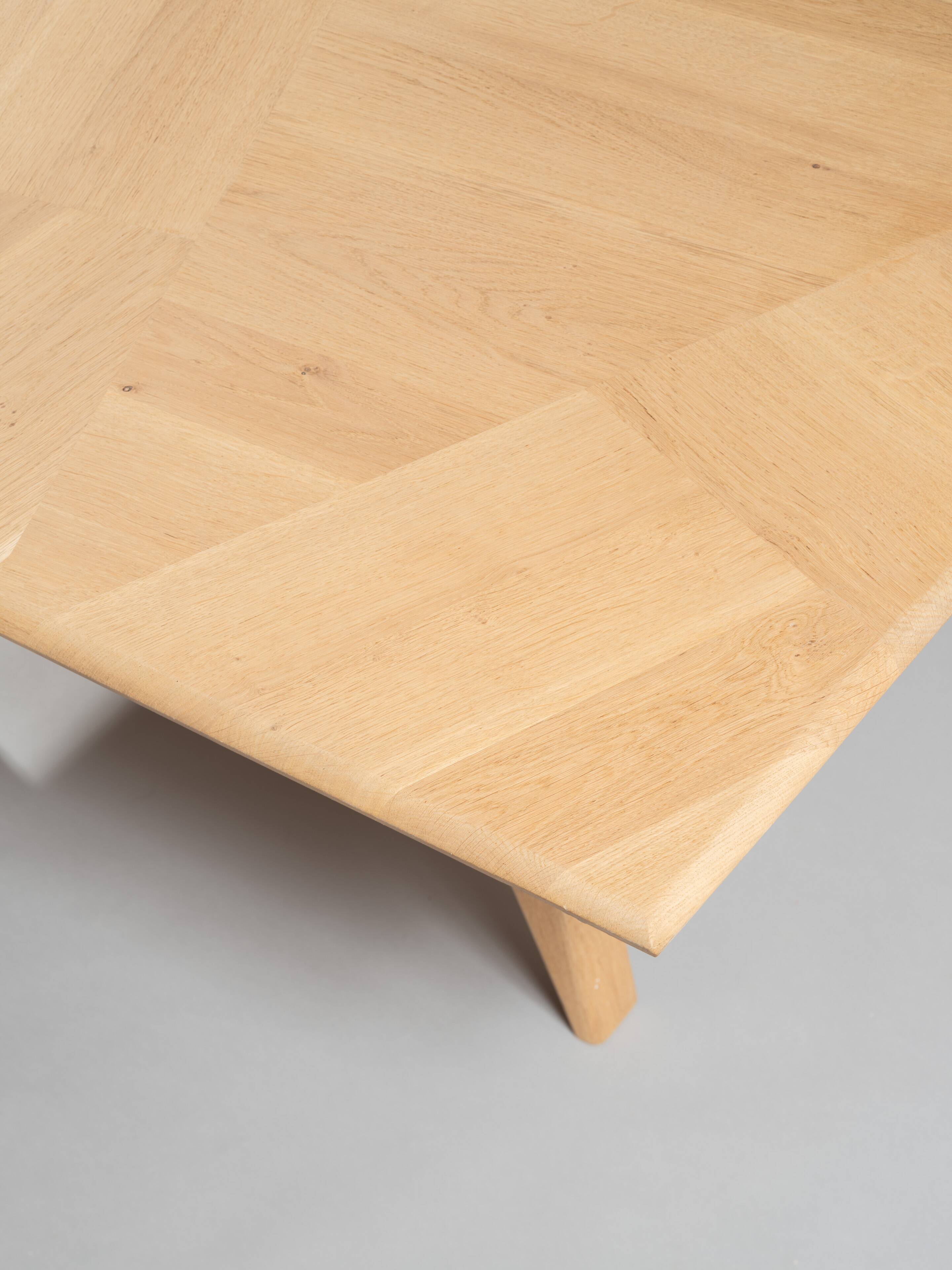 Solid oak coffee table