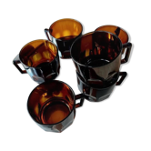 Lot de 6 tasses vintage Arcoroc France