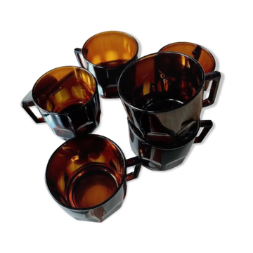 Set of 6 vintage Arcoroc France cups
