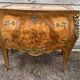 Louis XV style chest of drawers, inlaid with flowers