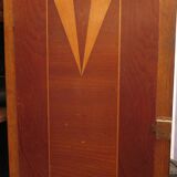 1930s three-door light oak wardrobe