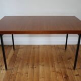 Vintage modernist teak table Paul Geoffroy Roche Bobois 1960s