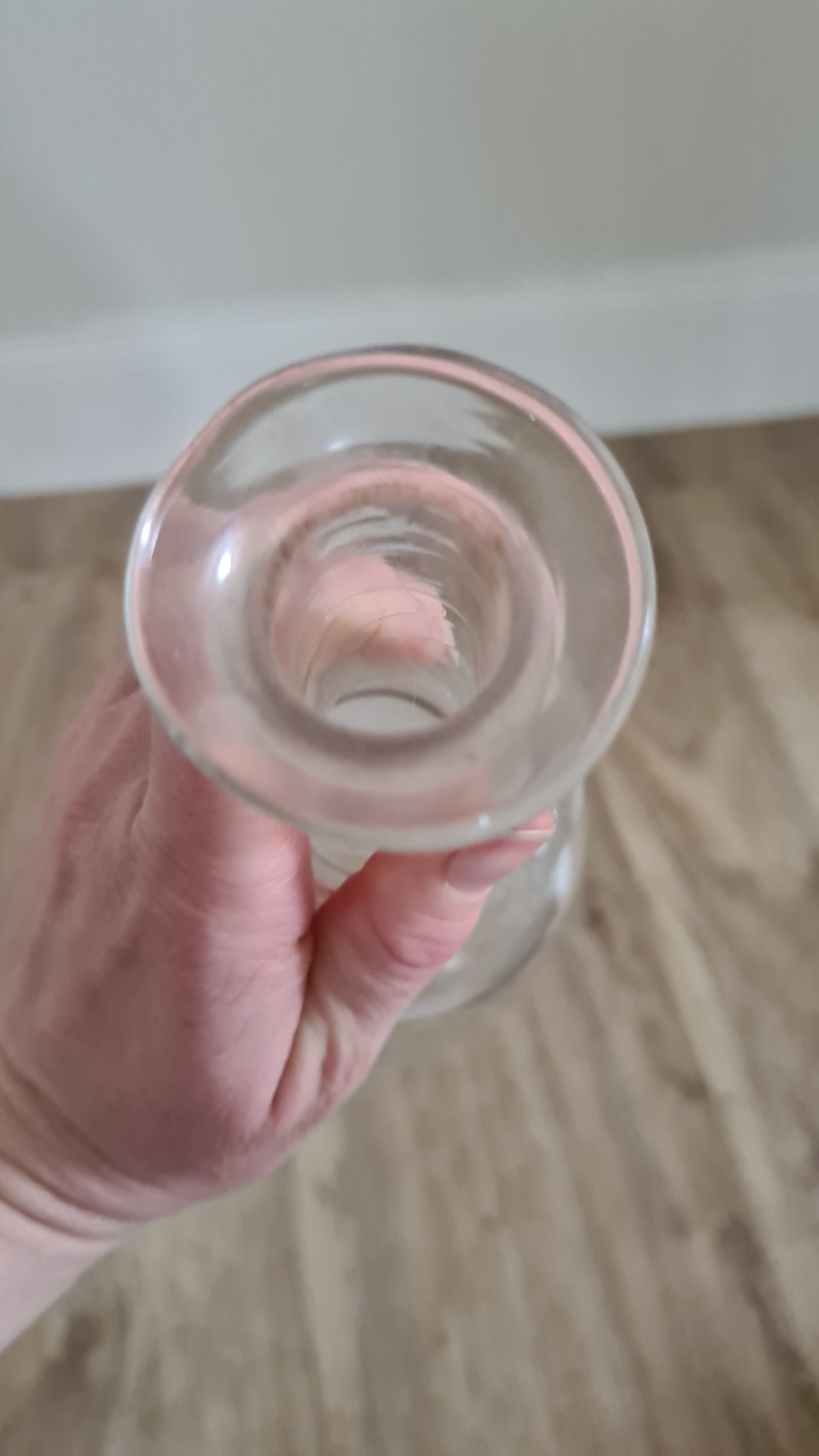 Glass decanter with character designs