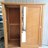 Vintage 2-door and mirror cabinet