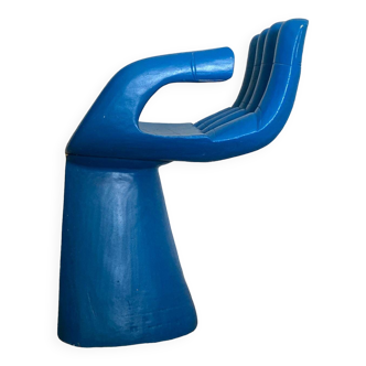 Blue hand chair