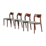 1950s “Model 71” dining chairs by Moller, Denmark