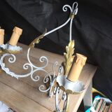 Pair of wrought iron appliques in working order.