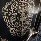 Boulle Napoleon III violin-shaped sideboard at waist height