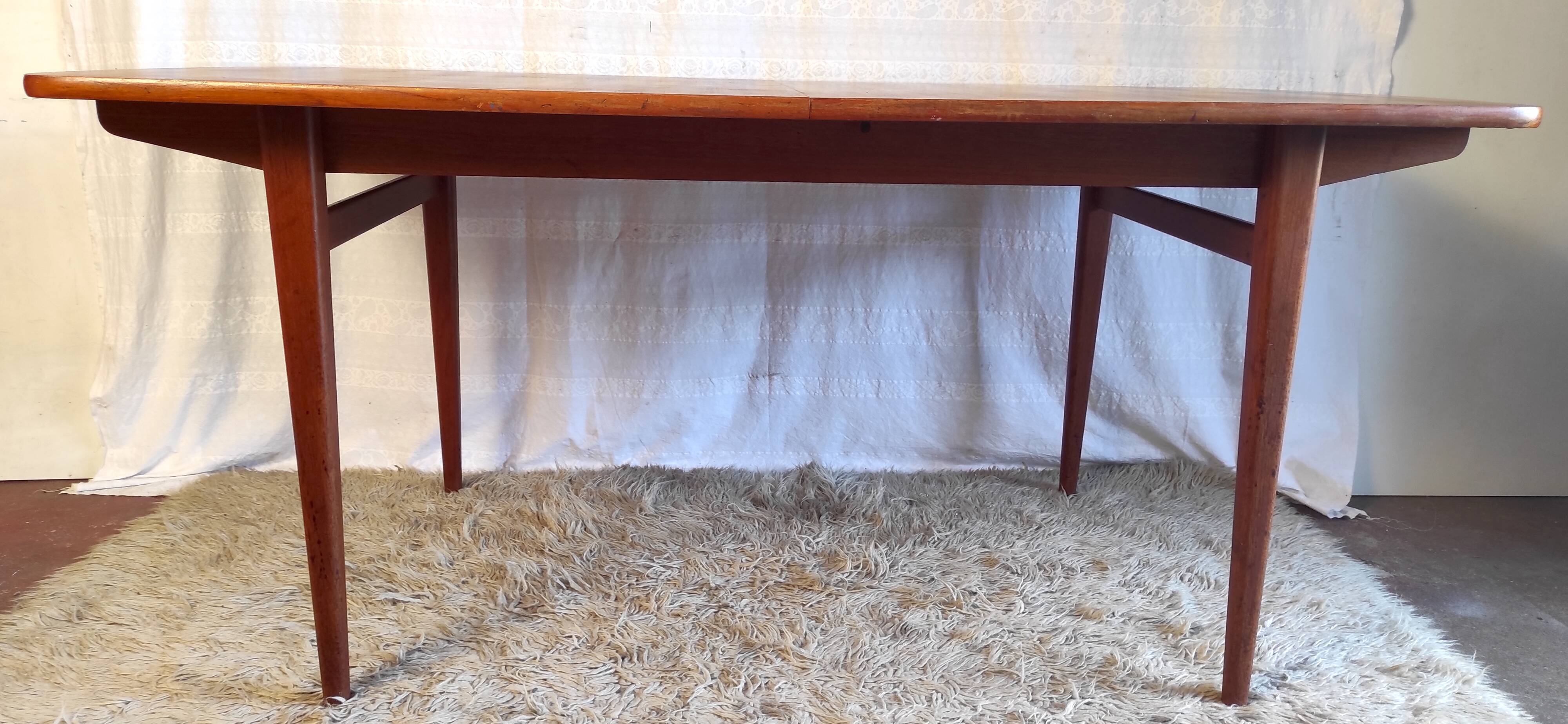 XXL Scandinavian teak style dining tables – 60s/70s