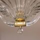 Trasparent Murano Glass Chandelier by Barovier e Toso, 1950s