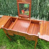 Louis XV style hairdresser in veneer wood and floral marquetry