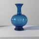 Vintage mid-century trio of handcrafted glass vases from Lauscha, Thuringia.
