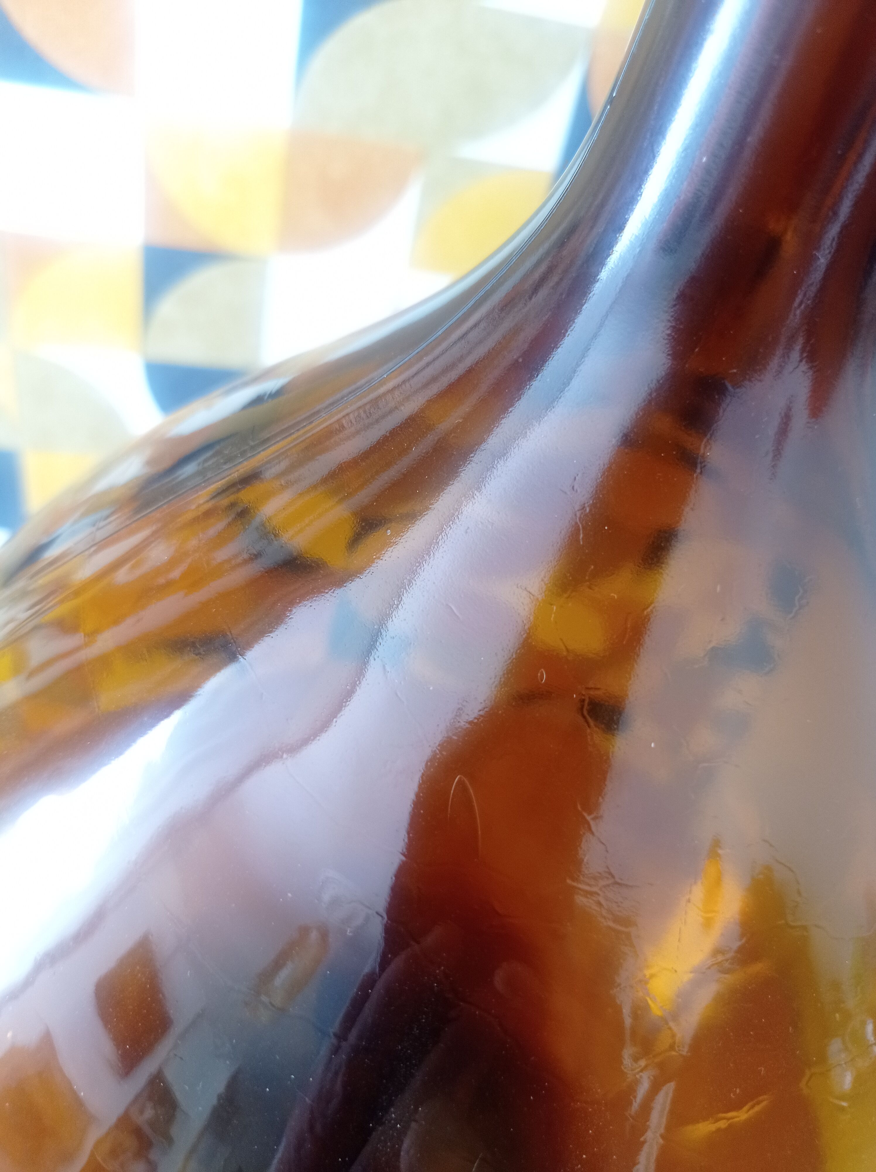 Dame jeanne 10 litres  en verre ambré