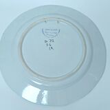 Assiette plate bretonne HB Henriot