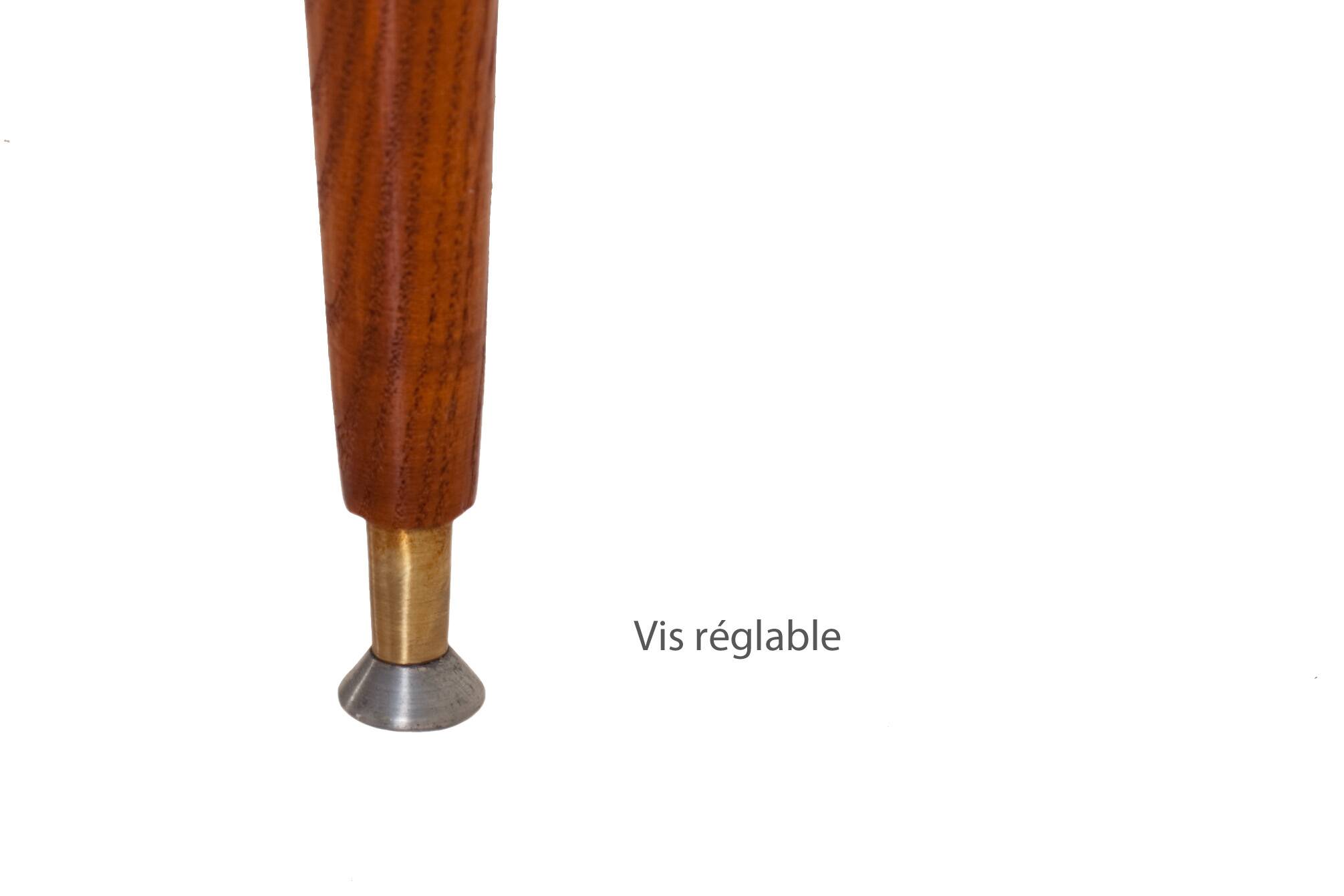 Teak sideboard with 4 drawers and 2 doors, 1960s