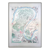 Saint-Germain-en-Laye, carte imprimée en 1883.
