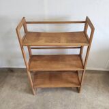 Foldable and stackable wooden shelves