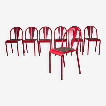 7 chaises tolix