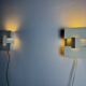 Triangular Geometric Wall Lamp By J.J.M. Hoogervorst For Anvia Nederland, The Netherlands 1960S