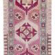 Vintage Turkish hallway rug 80x401 cm