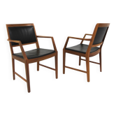 Set of 2 armchairs "Facett 4-132", Bertil Fridhagen, Bodafors, Sweden, 1950