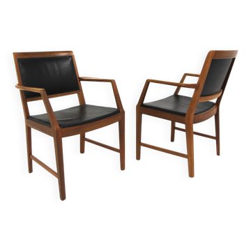 Set de 2 fauteuils "Facett 4-132", Bertil Fridhagen, Bodafors, Suède, 1950