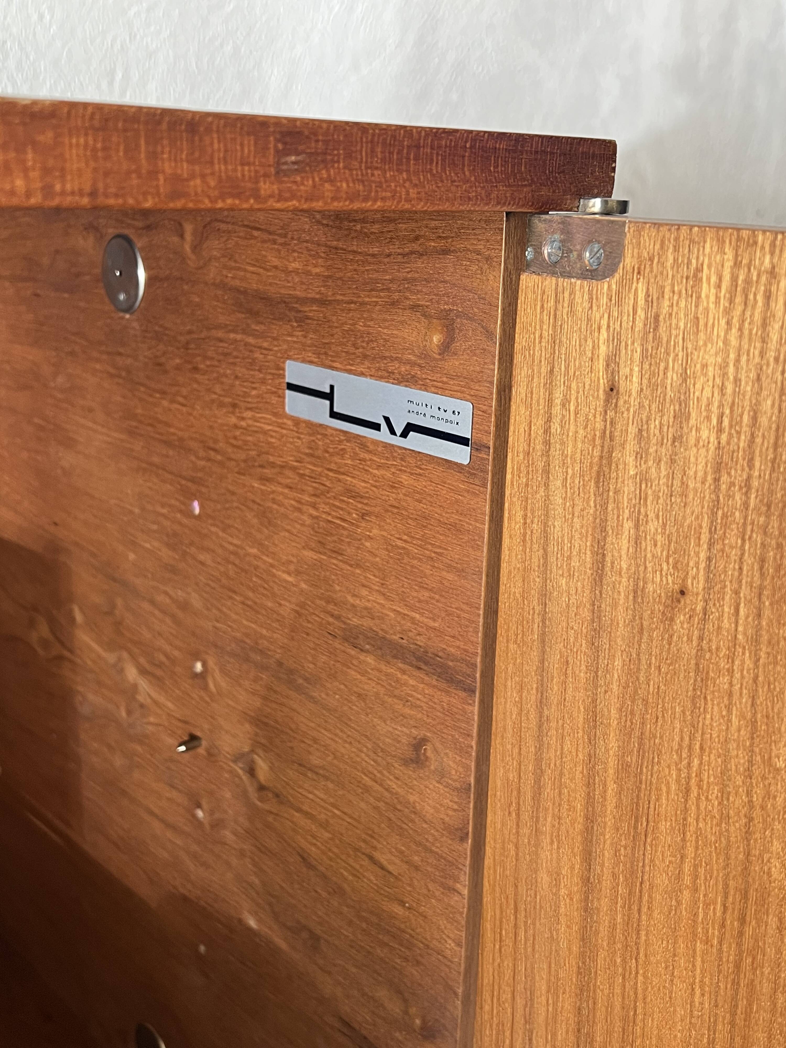 Enfilade Multi TV 67 by André Monpoix for Meubles TV, France 60s