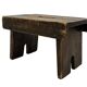 Antique stool footstool 1940s wooden plant table
