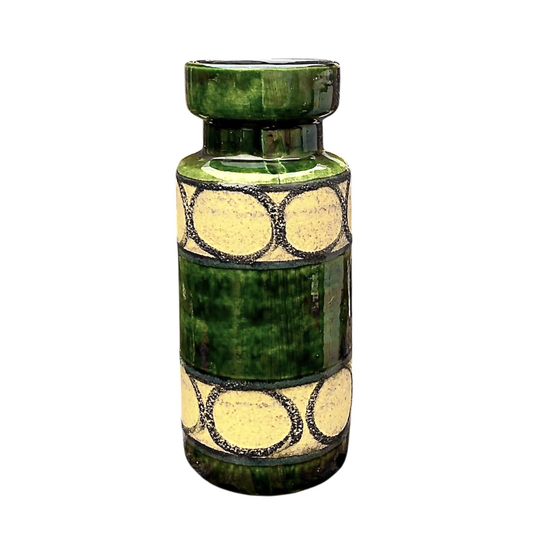 Vintage Scheurich Keramik Vase 517 - 30 - Fat Lava - West Germany