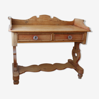 English desk in ancient pine